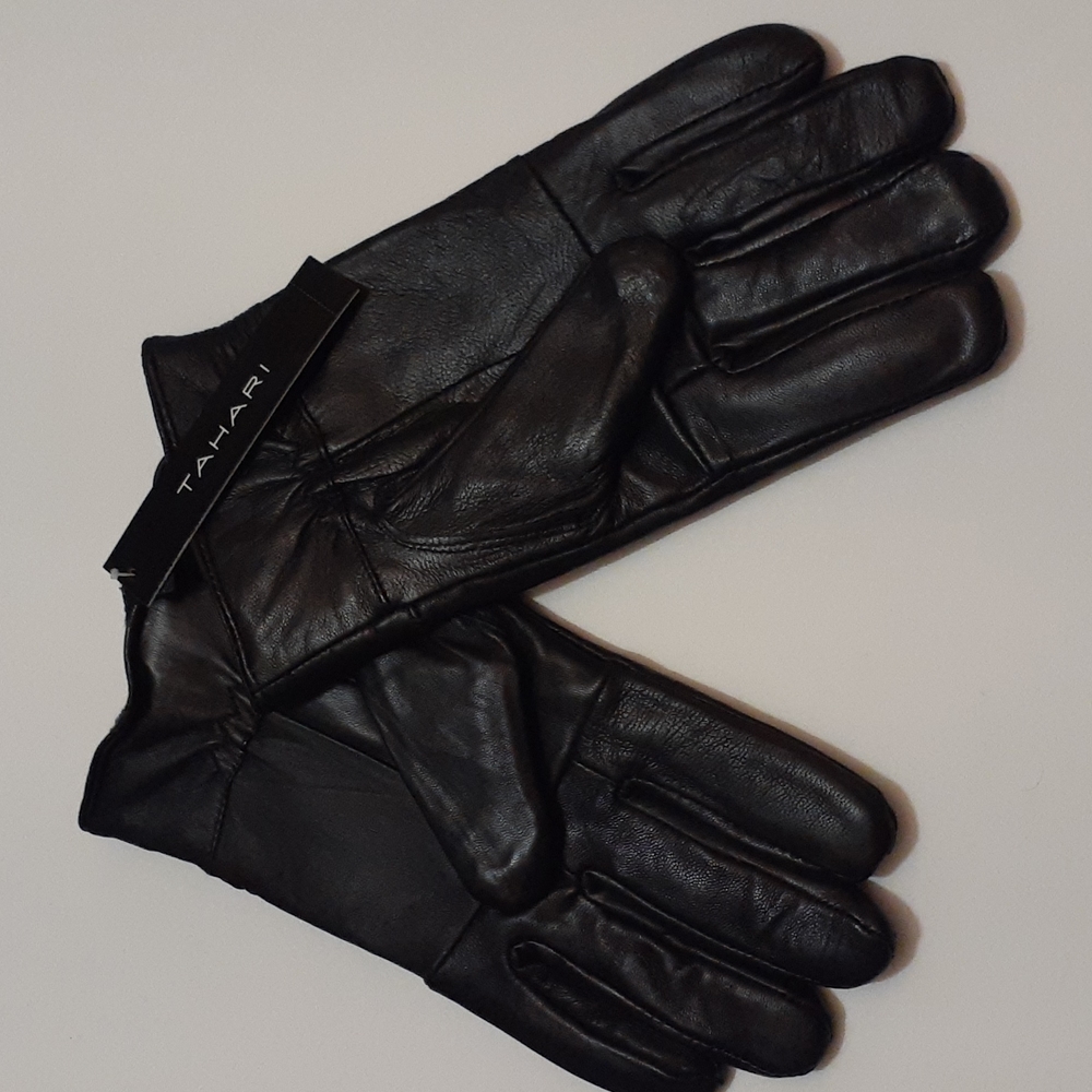 TAHARI Men Leather Gloves. Size L